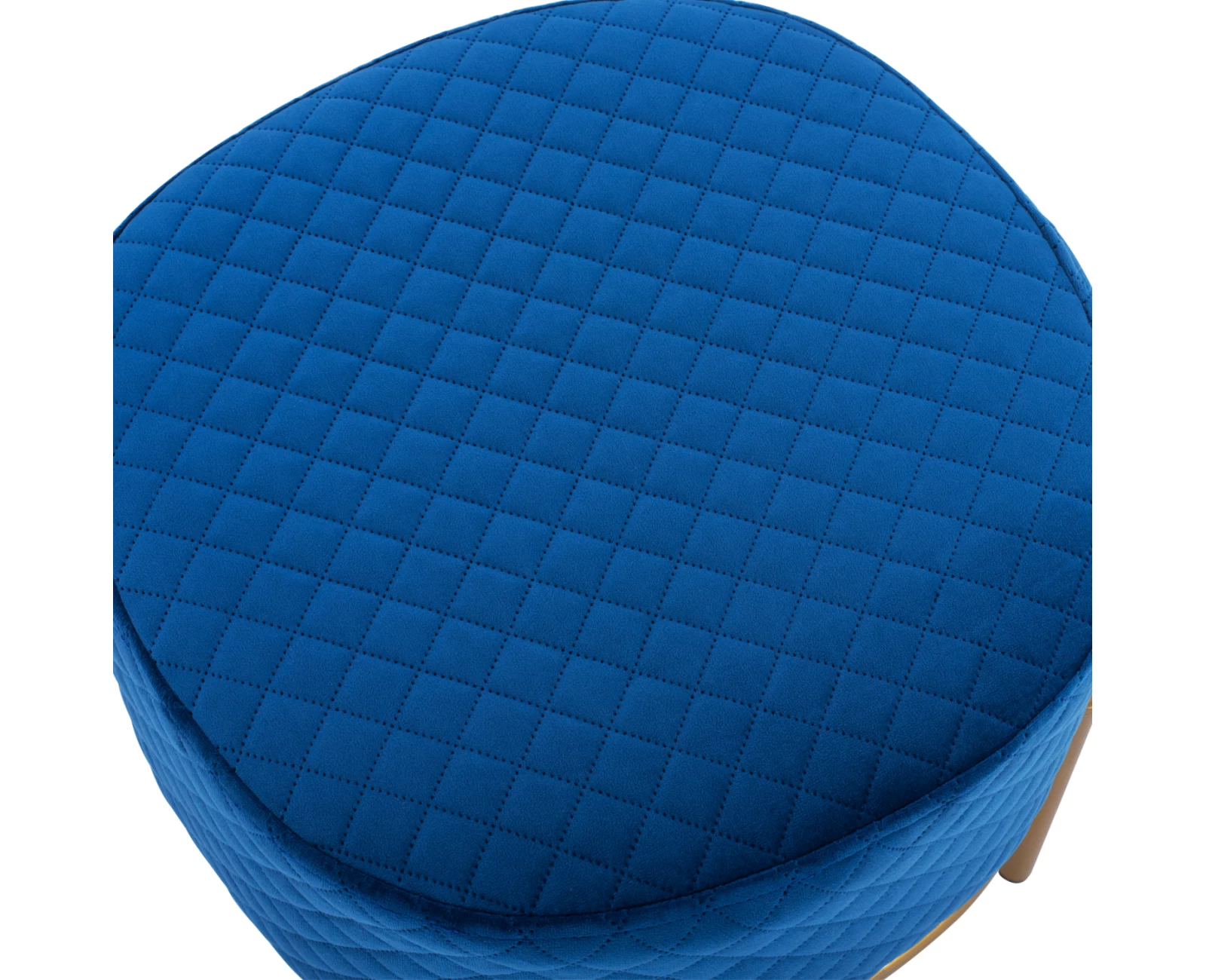 ΣΚΑΜΠΟ SINTA HM8638.08 ΑΠΟ ΜΠΛΕ ΒΕΛΟΥΔΟ ΜΕ ΧΡΥΣΗ ΒΑΣΗ 42x42x38Υ εκ. | Mypouf.gr