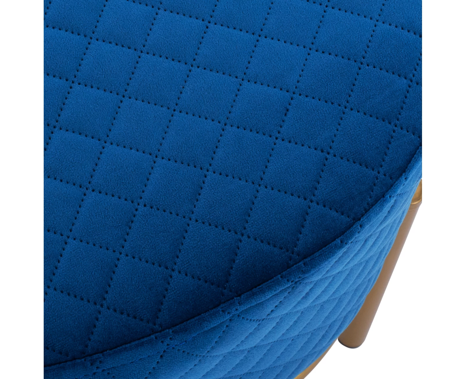 ΣΚΑΜΠΟ SINTA HM8638.08 ΑΠΟ ΜΠΛΕ ΒΕΛΟΥΔΟ ΜΕ ΧΡΥΣΗ ΒΑΣΗ 42x42x38Υ εκ. | Mypouf.gr