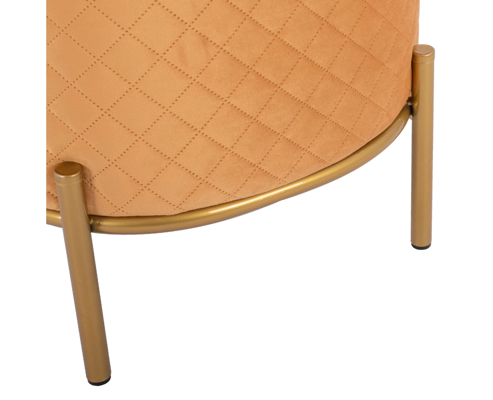 ΣΚΑΜΠΟ SINTA HM8638.09 ΑΠΟ ΧΡΥΣΟ ΒΕΛΟΥΔΟ ΜΕ ΧΡΥΣΗ ΒΑΣΗ 42x42x38Υ εκ. | Mypouf.gr