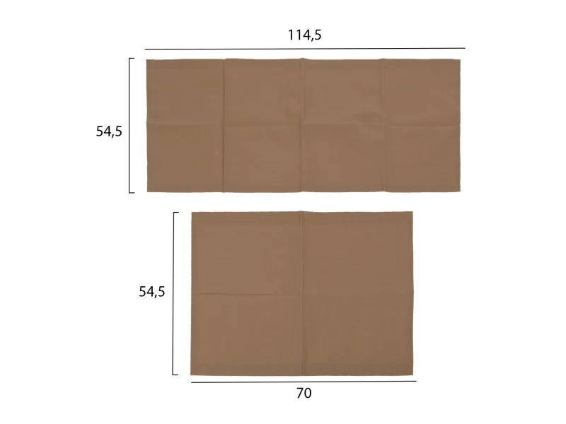 ΠΑΝΙ TEXTILENE ΑΝΤΑΛΛΑΚΤΙΚΟ ΞΑΠΛΩΣΤΡΑΣ CRETA MOKA HM5887.04