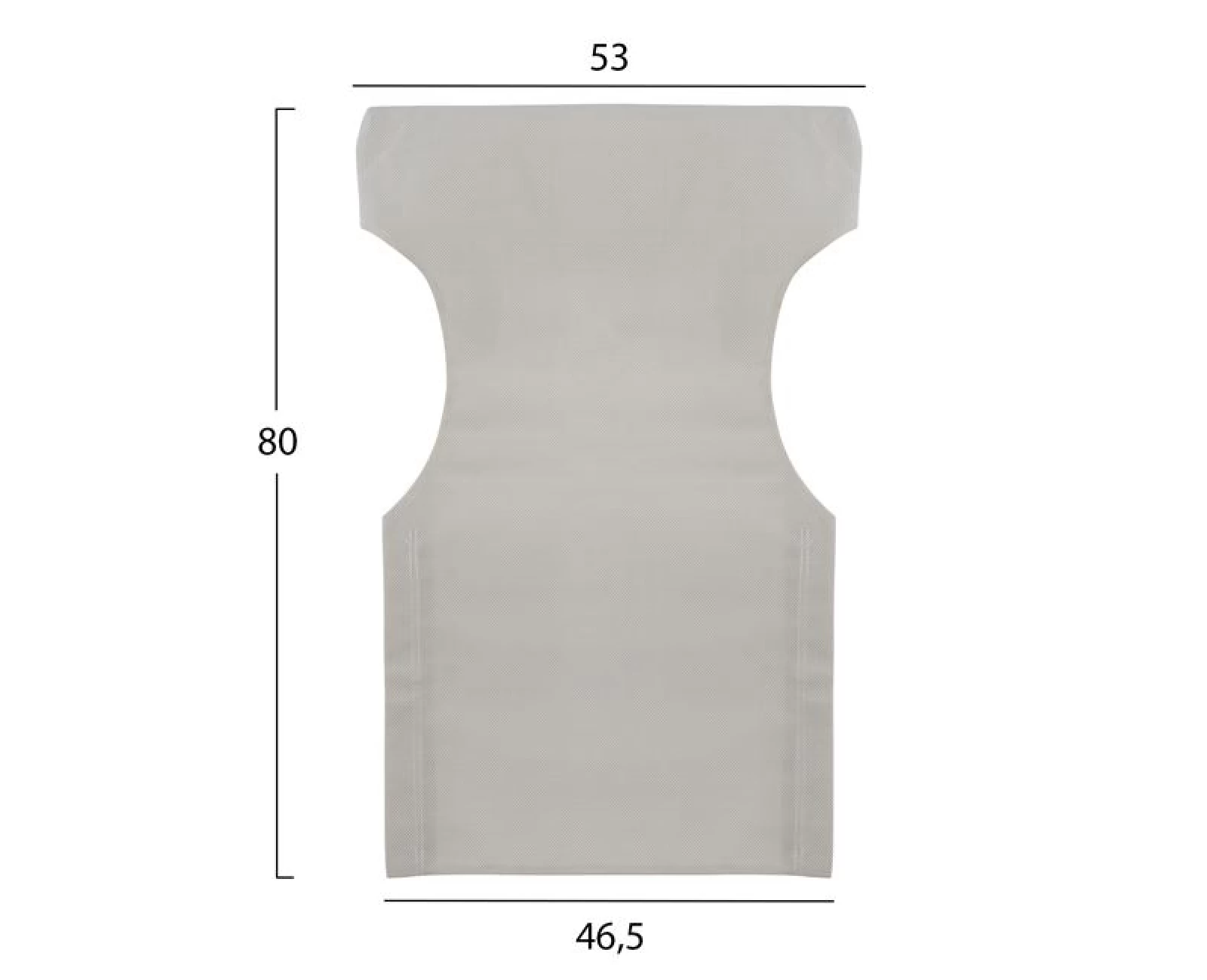 ΜΑΞΙΛΑΡΙ TEXTILENE 600gr/m2 2X1 ΕΚΡΟΥ ΓΙΑ ΠΟΛΥΘΡΟΝΑ ΣΚΗΝΟΘΕΤΗ HM5272.60 46.5Χ53Χ80Υεκ. | Mypouf.gr