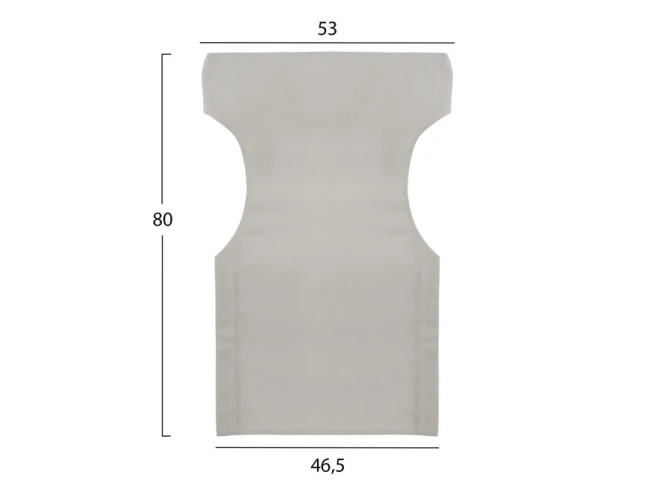 ΜΑΞΙΛΑΡΙ TEXTILENE 600gr/m2 2X1 ΕΚΡΟΥ ΓΙΑ ΠΟΛΥΘΡΟΝΑ ΣΚΗΝΟΘΕΤΗ HM5272.60 46.5Χ53Χ80Υεκ.