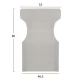 ΜΑΞΙΛΑΡΙ TEXTILENE 600gr/m2 2X1 ΕΚΡΟΥ ΓΙΑ ΠΟΛΥΘΡΟΝΑ ΣΚΗΝΟΘΕΤΗ HM5272.60 46.5Χ53Χ80Υεκ. | Mypouf.gr