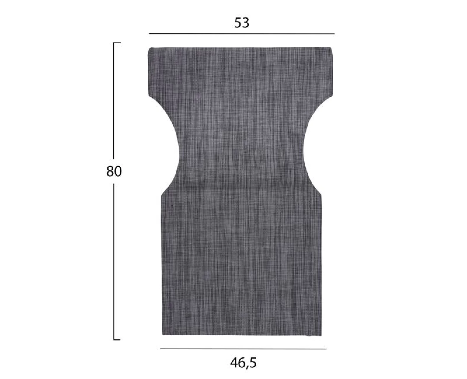 ΜΑΞΙΛΑΡΙ TEXTILENE 600gr/m2 2X1 ΓΚΡΙ ΓΙΑ ΠΟΛΥΘΡΟΝΑ ΣΚΗΝΟΘΕΤΗ HM5272.10 46.5Χ53Χ80Υεκ. | Mypouf.gr