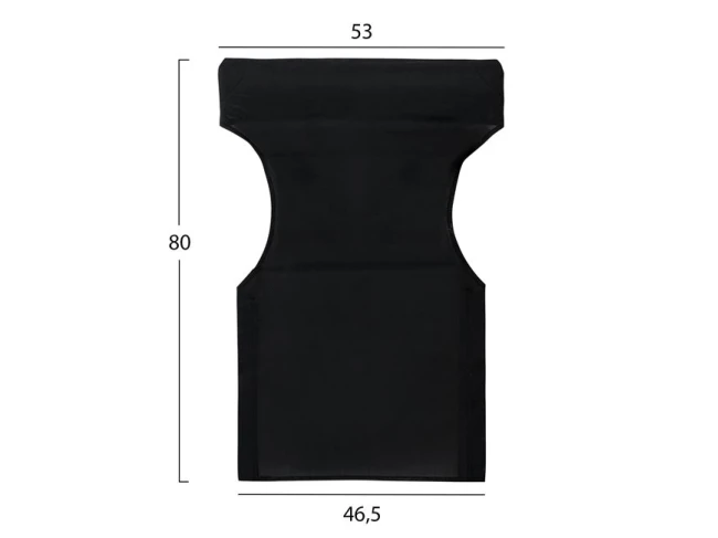 ΜΑΞΙΛΑΡΙ TEXTILENE 600gr/m2 2X1 ΜΑΥΡΟ ΓΙΑ ΠΟΛΥΘΡΟΝΑ ΣΚΗΝΟΘΕΤΗ HM5272.05 46.5Χ53Χ80Υεκ.