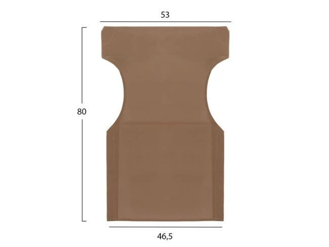 ΜΑΞΙΛΑΡΙ TEXTILENE 600gr/m2 2X1 MOKA ΓΙΑ ΠΟΛΥΘΡΟΝΑ ΣΚΗΝΟΘΕΤΗ HM5272.04 46.5Χ53Χ80Υεκ.