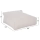 ΠΟΥΦ YAMIN 2ΑΤΟΜΩΝ ΜΕ TEXTILENE 600gr/m2 2X1 ΛΕΥΚΟ HM5773.11 140x140x40-60Υεκ. | Mypouf.gr