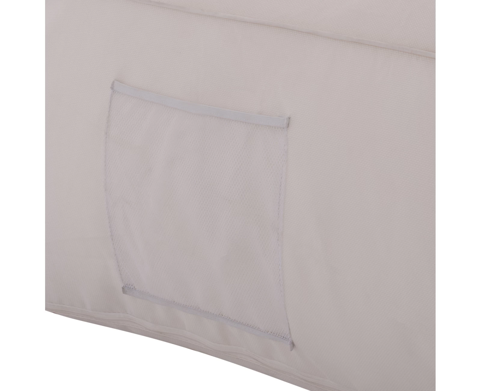ΠΟΥΦ YAMIN 2ΑΤΟΜΩΝ ΜΕ TEXTILENE 600gr/m2 2X1 ΛΕΥΚΟ HM5773.11 140x140x40-60Υεκ. | Mypouf.gr