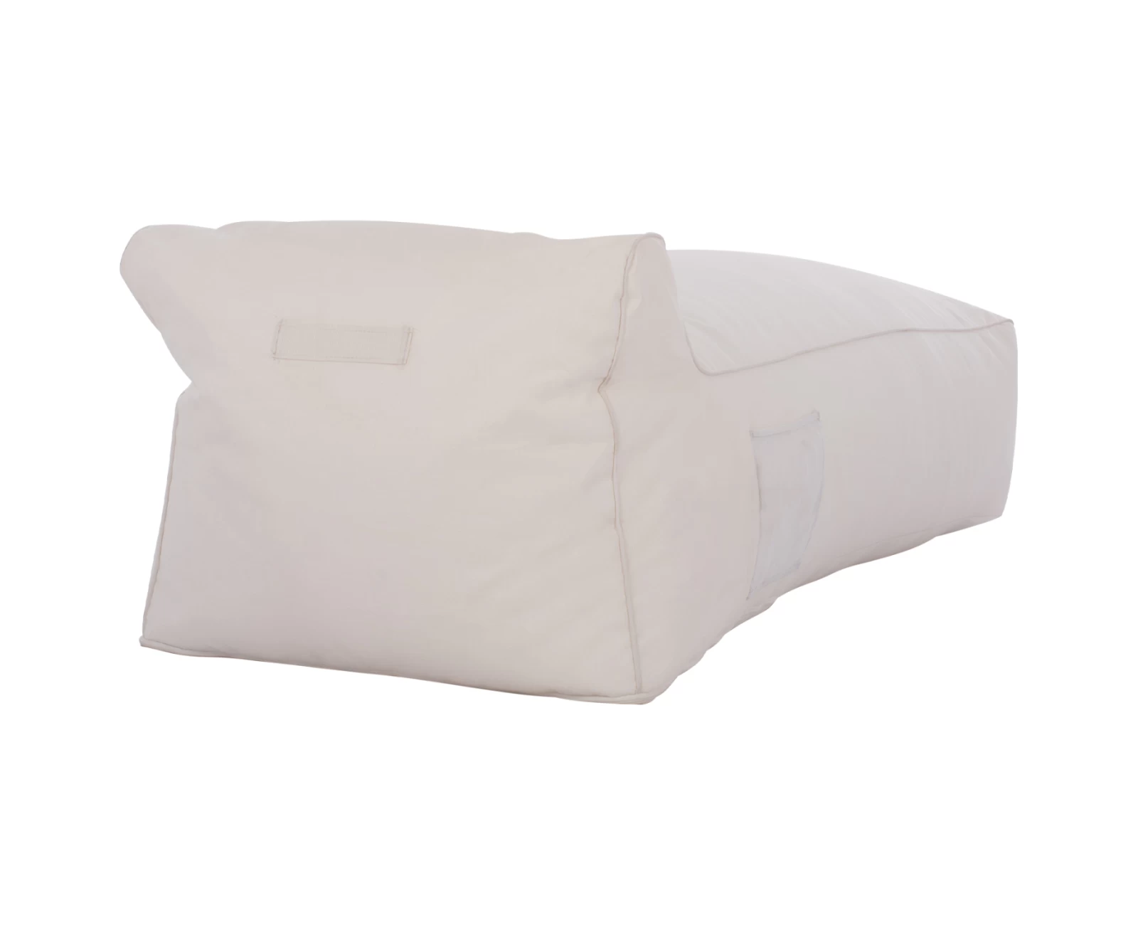 ΠΟΥΦ ΞΑΠΛΩΣΤΡΑ WADELIN HM5774.11 ΜΕ TEXTILINE ΛΕΥΚΟ 190x80x40-60Υ εκ. | Mypouf.gr