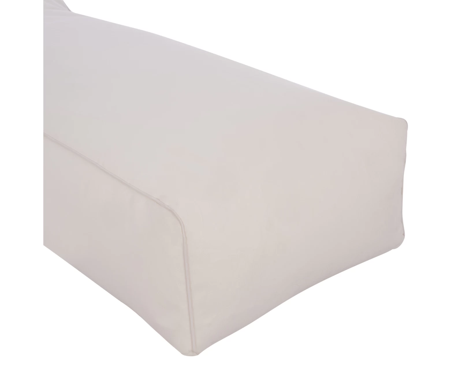 ΠΟΥΦ ΞΑΠΛΩΣΤΡΑ WADELIN HM5774.11 ΜΕ TEXTILINE ΛΕΥΚΟ 190x80x40-60Υ εκ. | Mypouf.gr