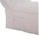 ΠΟΥΦ ΞΑΠΛΩΣΤΡΑ WADELIN HM5774.11 ΜΕ TEXTILINE ΛΕΥΚΟ 190x80x40-60Υ εκ. | Mypouf.gr