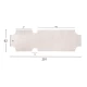 ΠΑΝΙ TEXTILENE 600gr/m2 2X1 ΑΝΤΑΛΛΑΚΤΙΚΟ ΞΑΠΛΩΣΤΡΑΣ HM5072.03 ΛΕΥΚΟ 200x62 εκ. | Mypouf.gr