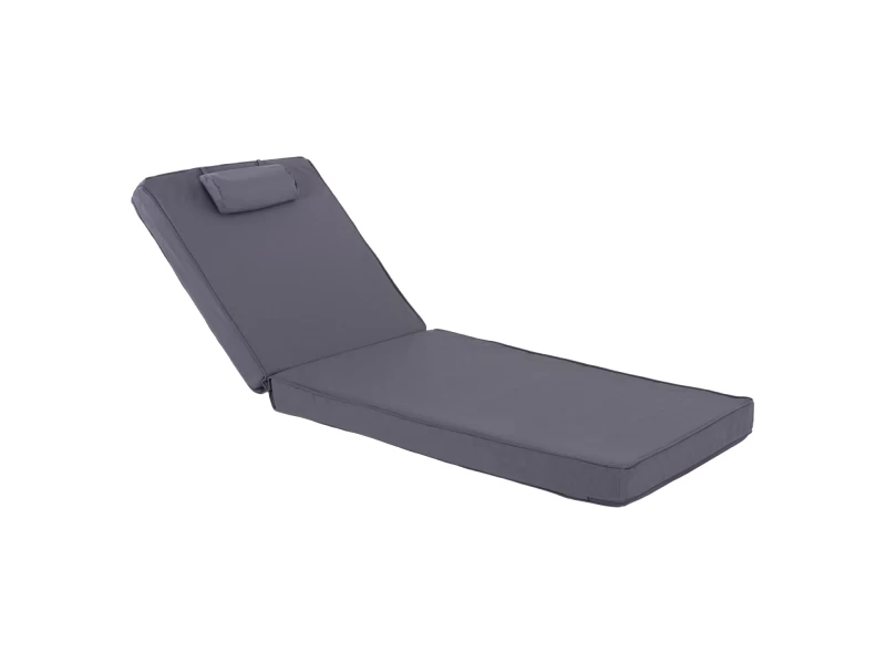 ΜΑΞΙΛΑΡΙ ΞΑΠΛΩΣΤΡΑΣ TEXTILENE 600gr/m2 SIFNOS ΓΚΡΙ HM11237.30T 194x70x11Yεκ.
