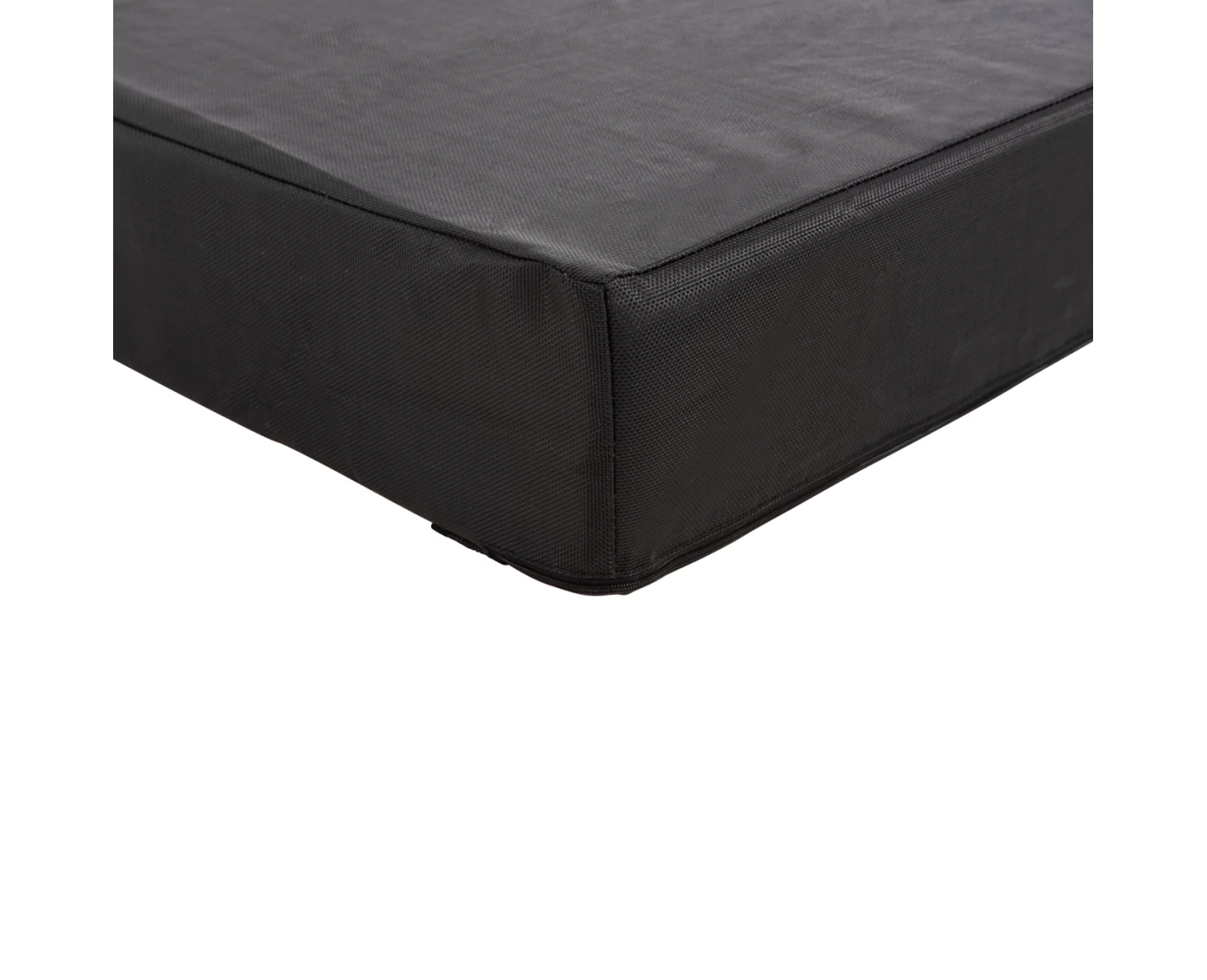 ΜΑΞΙΛΑΡΙ ΞΑΠΛΩΣΤΡΑΣ TEXTILENE SIFNOS ΜΑΥΡΟ HM11761.01 200(120+80)x70x20Yεκ. | Mypouf.gr