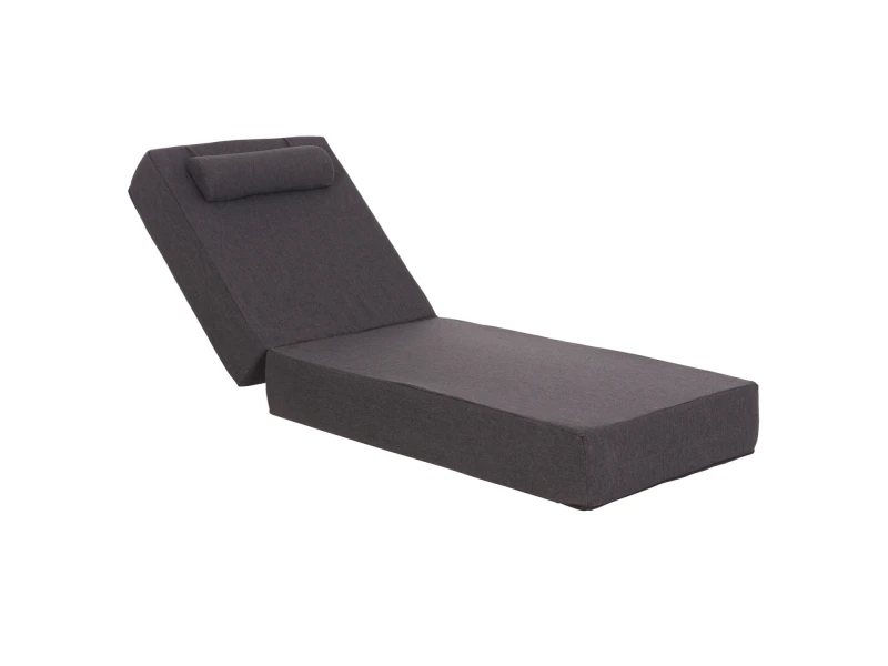 ΜΑΞΙΛΑΡΙ ΞΑΠΛΩΣΤΡΑΣ KIHEI HM21094.03 OLEFIN ΣΚΟΥΡΟ ΓΚΡΙ ΜΕ FOAM 198x70x20Υεκ