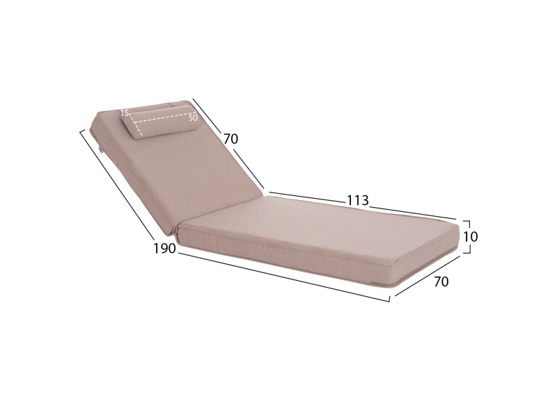 ΜΑΞΙΛΑΡΙ ΞΑΠΛΩΣΤΡΑΣ ΑΚΙΝΟ HM21095.01 OLEFIN ΜΠΕΖ ΜΕ FOAM 190x70x10Υεκ