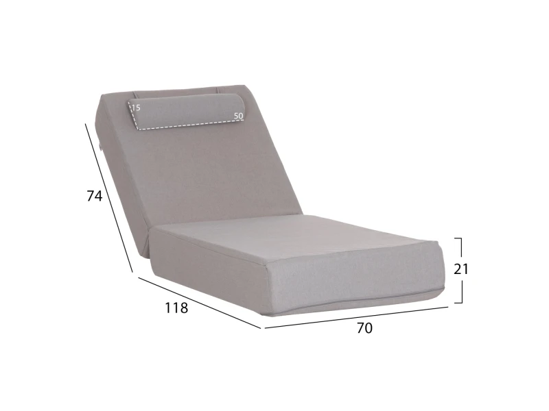 ΜΑΞΙΛΑΡΙ ΞΑΠΛΩΣΤΡΑΣ KIHEI HM21124 OLEFIN ΨΑΡΟΚΚΟΚΑΛΟ ΜΕ FOAM 195x70x21Υεκ