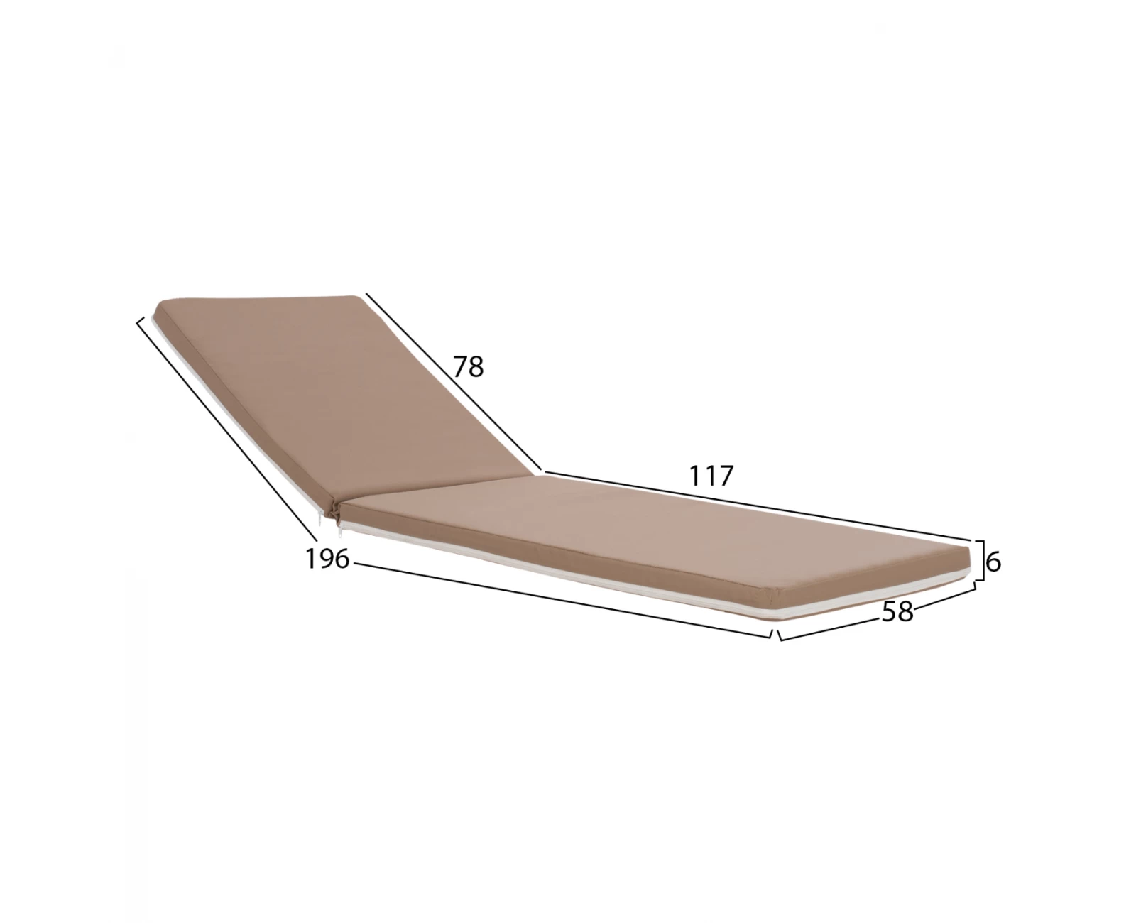 ΜΑΞΙΛΑΡΙ ΞΑΠΛΩΣΤΡΑΣ TEXTILENE 600gr/m2 2X1 SIFNOS ΜΟΚΑ HM11234.04T 196(117+1+78)x58x6 εκ. | Mypouf.gr ΜΑΞΙΛΑΡΙ ΞΑΠΛΩΣΤΡΑΣ TEXTILENE 600gr/m2 2X1 SIFNOS ΜΟΚΑ HM11234.04T 196(117+1+78)x58x6 εκ. | Mypouf.gr