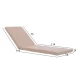 ΜΑΞΙΛΑΡΙ ΞΑΠΛΩΣΤΡΑΣ POLYESTER CHIOS ΜΠΕΖ HM11234.01P 192x58x6 εκ. | Mypouf.gr