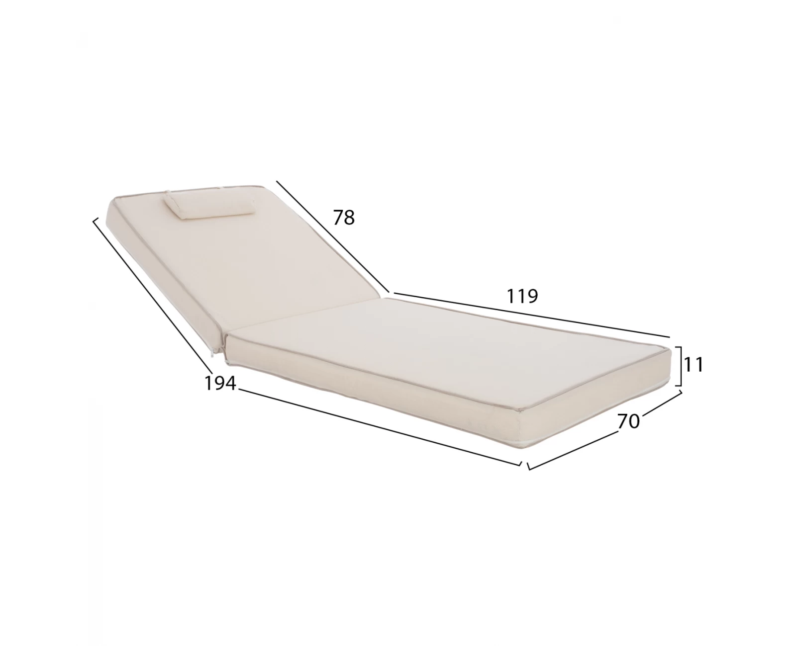 ΜΑΞΙΛΑΡΙ ΞΑΠΛΩΣΤΡΑΣ TEXTILENE 600gr/m2 2X1 SIFNOS ΜΠΕΖ HM11237.60T 194x70x11εκ. | Mypouf.gr ΜΑΞΙΛΑΡΙ ΞΑΠΛΩΣΤΡΑΣ TEXTILENE 600gr/m2 2X1 SIFNOS ΜΠΕΖ HM11237.60T 194x70x11εκ. | Mypouf.gr