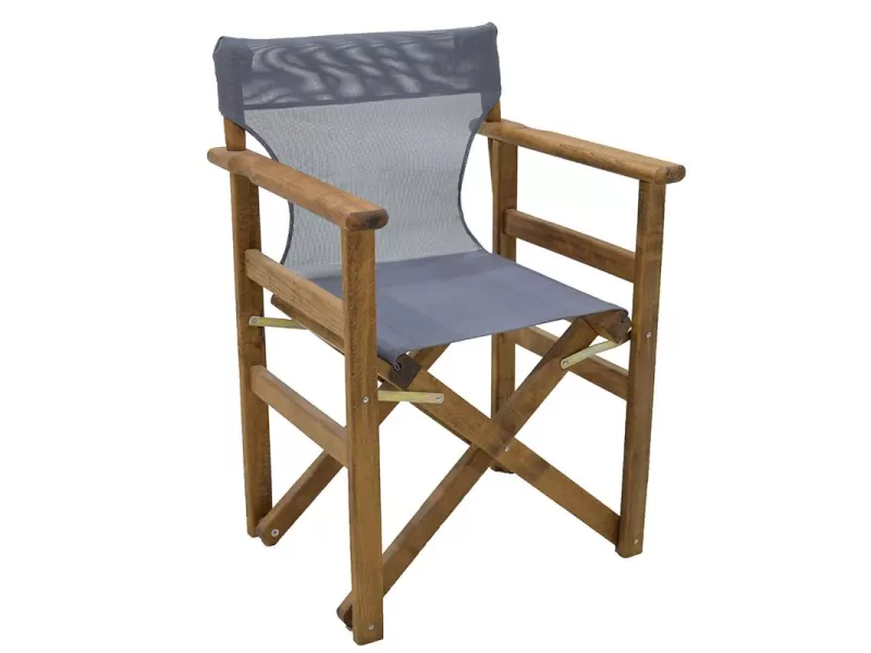 Διάτρητο πανί klikareto επαγγελματικό για πολυθρόνα σκηνοθέτη χρώματος ανθρακί 46x53x80