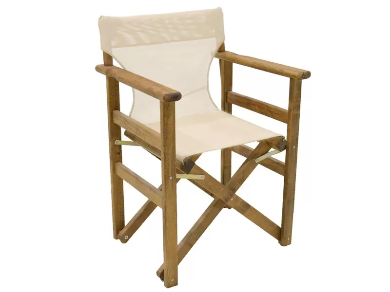 Διάτρητο πανί klikareto επαγγελματικό για πολυθρόνα σκηνοθέτη χρώματος εκρού 46x53x80