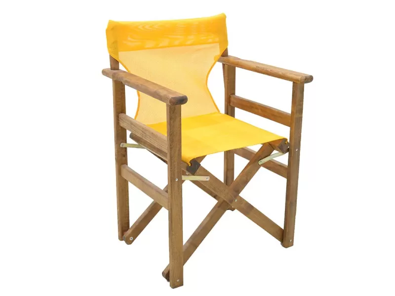 Διάτρητο πανί klikareto επαγγελματικό για πολυθρόνα σκηνοθέτη χρώματος κίτρινο 46x53x80