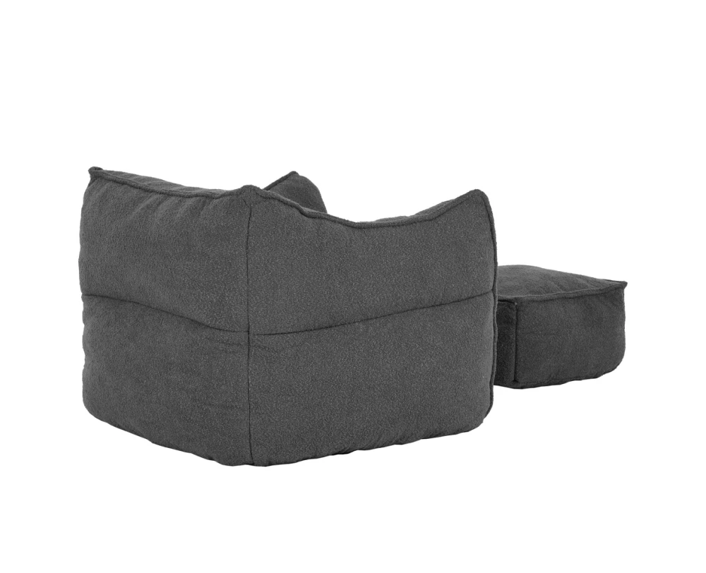 SPONGE ΠΟΛΥΘΡΟΝΑ SET ΓΚΡΙ ΣΚΟΥΡΟ 95x102x73cm - Εικόνα 5 | Mypouf.gr