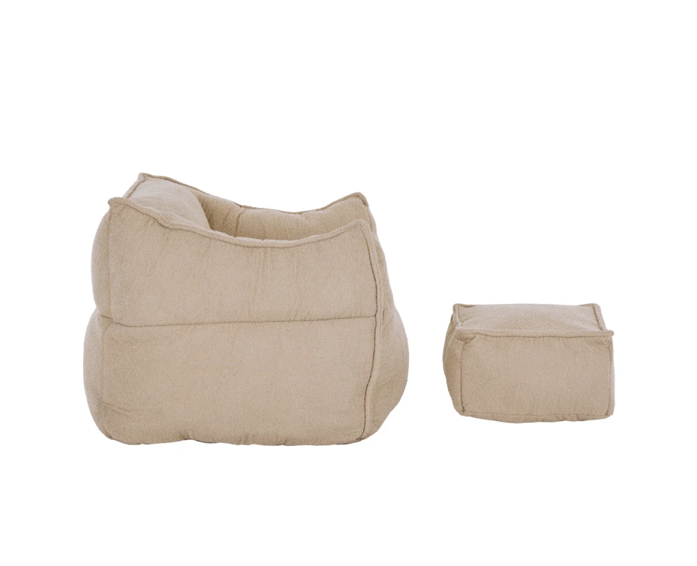 SPONGE ΠΟΛΥΘΡΟΝΑ SET BEIGE 95x102x73cm - Εικόνα 4 | Mypouf.gr