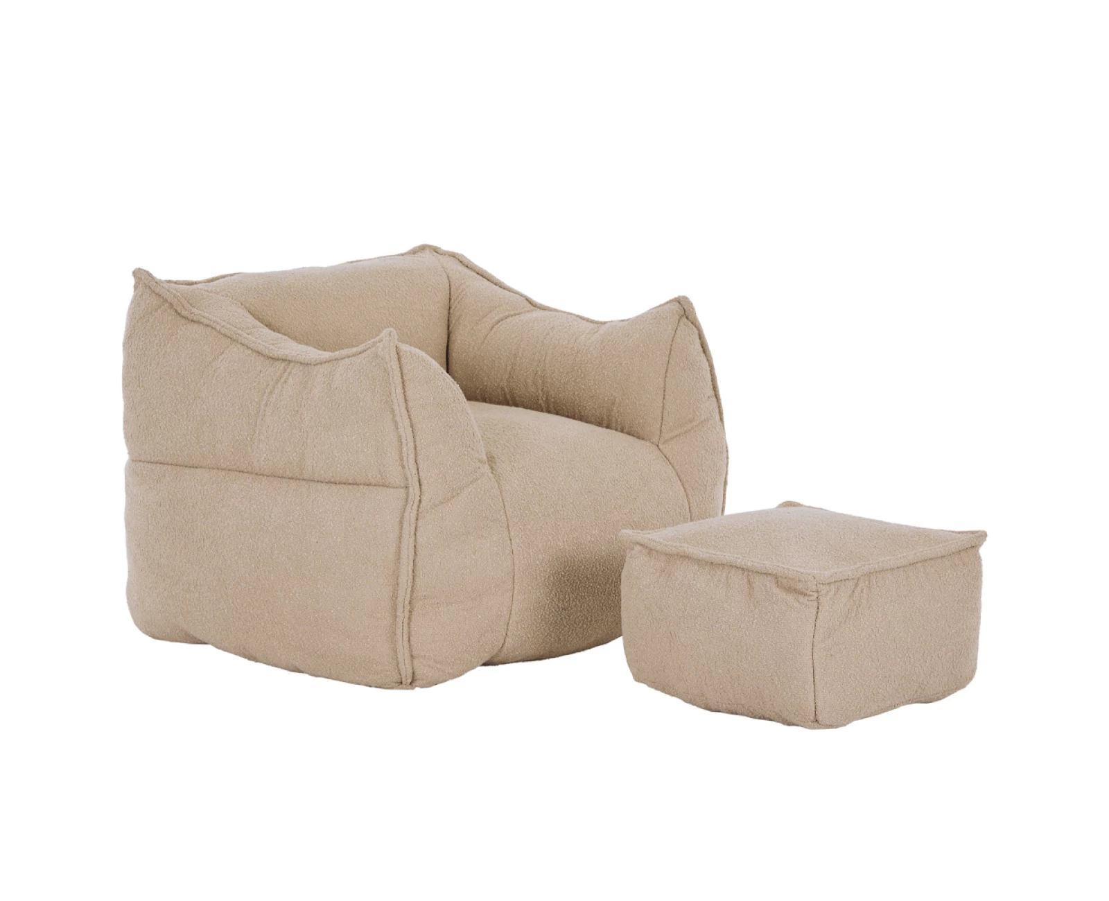 SPONGE ΠΟΛΥΘΡΟΝΑ SET BEIGE 95x102x73cm | Mypouf.gr