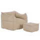 SPONGE ΠΟΛΥΘΡΟΝΑ SET BEIGE 95x102x73cm | Mypouf.gr