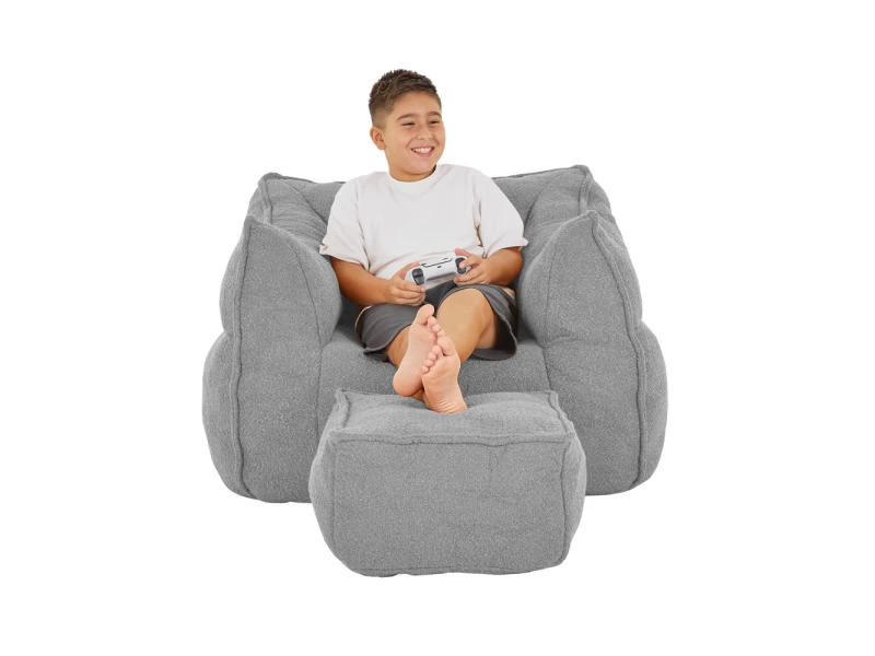 SPONGE ΠΟΛΥΘΡΟΝΑ SET ΓΚΡΙ SILVER 95x102x73cm