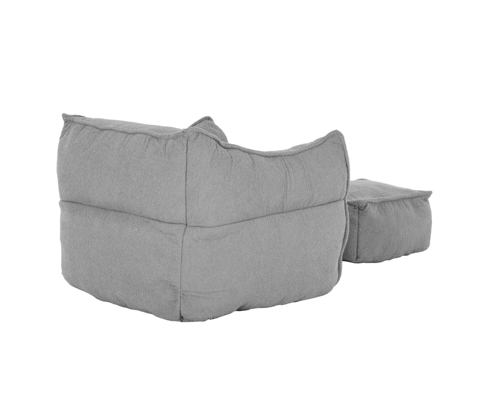 SPONGE ΠΟΛΥΘΡΟΝΑ SET ΓΚΡΙ SILVER 95x102x73cm | Mypouf.gr