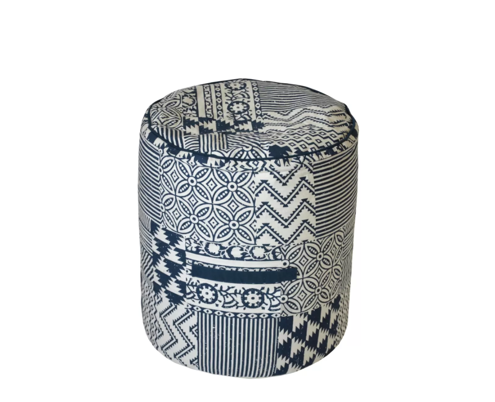 ISLAND ΠΟΥΦ 40x40x45 ΥΦΑΣΜΑ ΜΠΛΕ ΛΕΥΚΟ | Mypouf.gr ISLAND ΠΟΥΦ 40x40x45 ΥΦΑΣΜΑ ΜΠΛΕ ΛΕΥΚΟ | Mypouf.gr