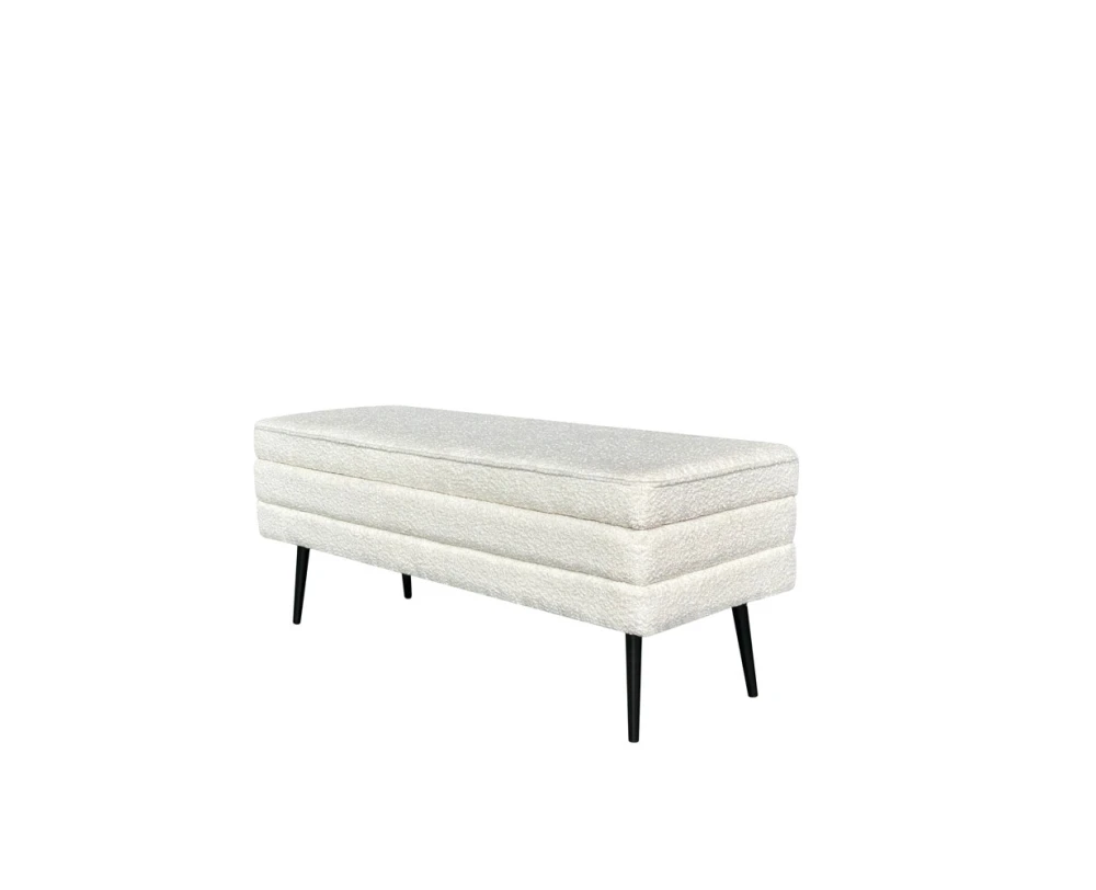 SLICES ΣΚΑΜΠΟ ΜΕ ΑΠΟΘ/ΚΟ ΧΩΡΟ ΛΕΥΚΟ 110x40x44cm - Εικόνα 2 | Mypouf.gr