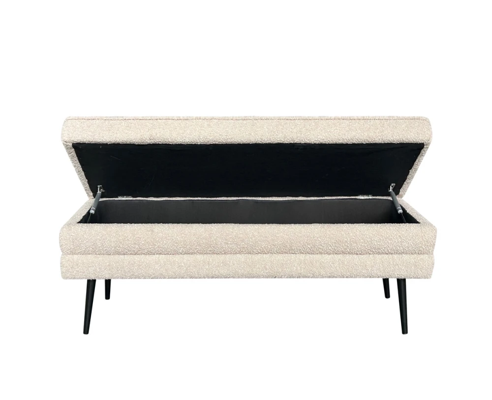 SLICES ΣΚΑΜΠΟ ΜΕ ΑΠΟΘ/ΚΟ ΧΩΡΟ LATTE 110x40x44cm - Εικόνα 4 | Mypouf.gr