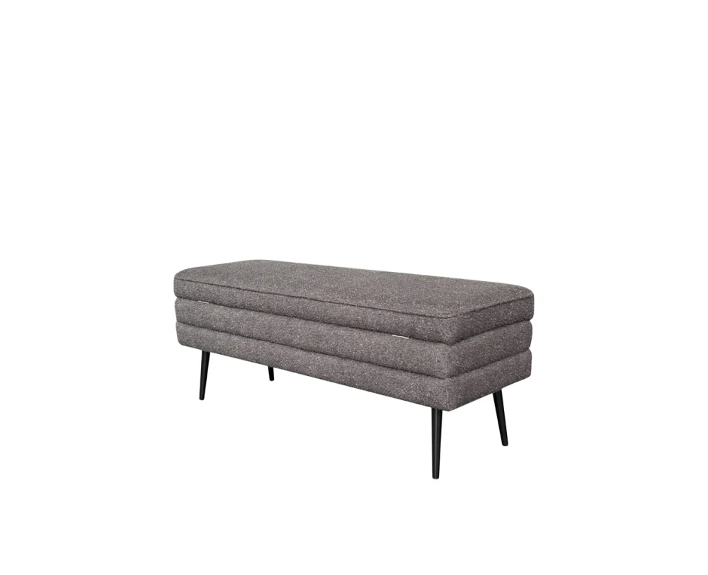 SLICES ΣΚΑΜΠΟ ΜΕ ΑΠΟΘ/ΚΟ ΧΩΡΟ ΓΚΡΙ 110x40x44cm - Εικόνα 2 | Mypouf.gr