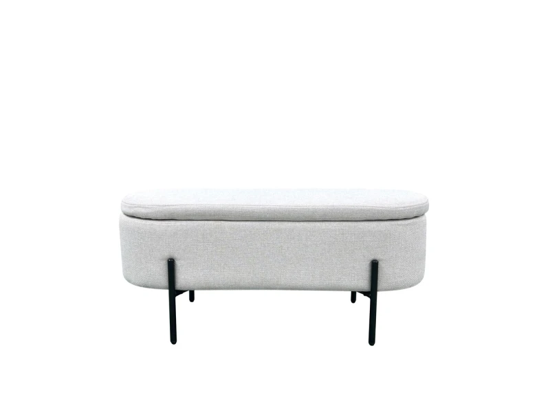 OVAL ΣΚΑΜΠΟ ΜΕ ΑΠΟΘ/ΚΟ ΧΩΡΟ ΛΕΥΚΟ 95x36x43cm