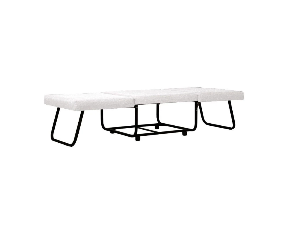 FOLD ΠΟΥΦ ΚΡΕΒΑΤΙ ΑΝΑΔΙΠΛΟΜΕΝΟ OFF WHITE 06-900 70x72x43 - Εικόνα 2 | Mypouf.gr