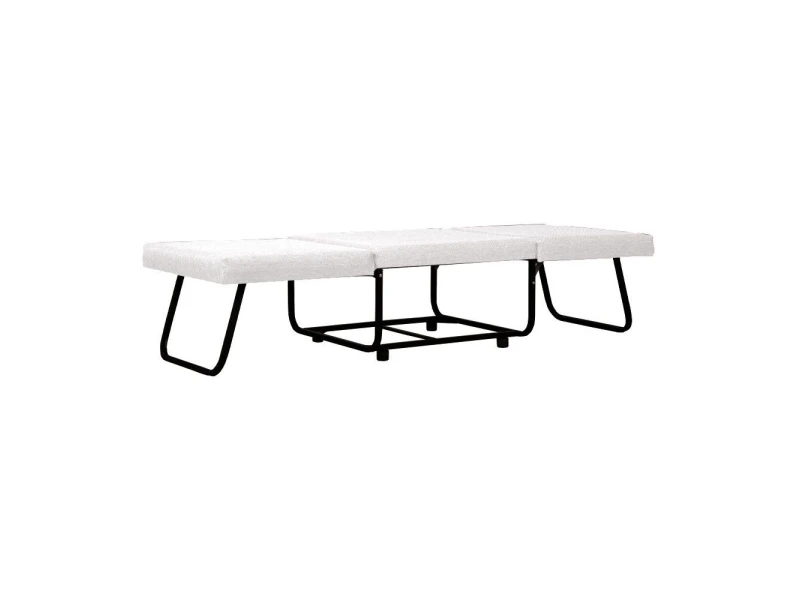 FOLD ΠΟΥΦ ΚΡΕΒΑΤΙ ΑΝΑΔΙΠΛΟΜΕΝΟ OFF WHITE 06-900 70x72x43