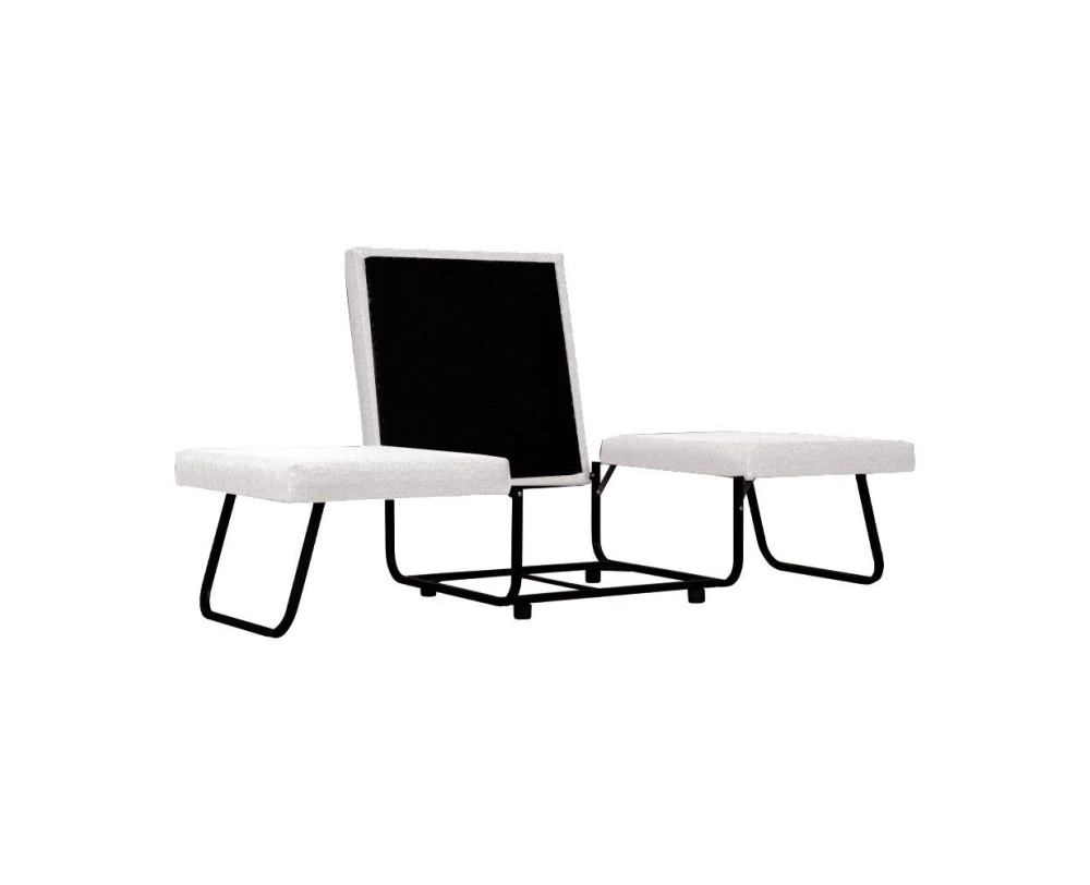 FOLD ΠΟΥΦ ΚΡΕΒΑΤΙ ΑΝΑΔΙΠΛΟΜΕΝΟ OFF WHITE 06-900 70x72x43 - Εικόνα 3 | Mypouf.gr