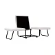 FOLD ΠΟΥΦ ΚΡΕΒΑΤΙ ΑΝΑΔΙΠΛΟΜΕΝΟ OFF WHITE 06-900 70x72x43 - Εικόνα 3 | Mypouf.gr