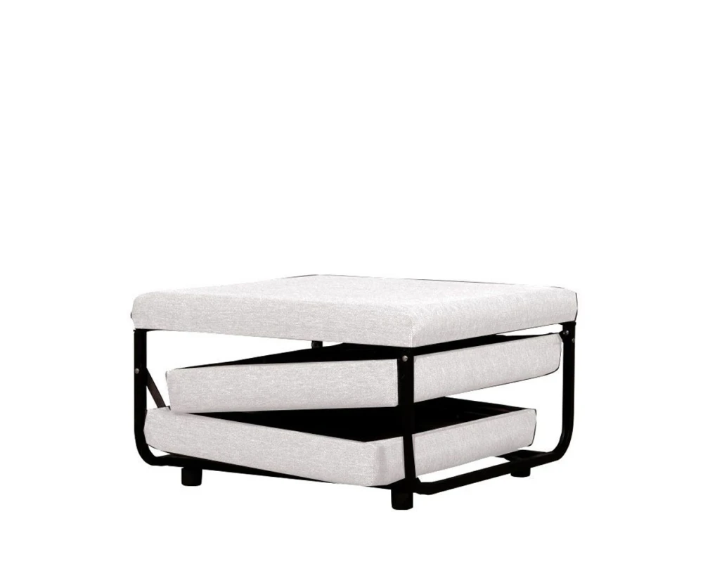 FOLD ΠΟΥΦ ΚΡΕΒΑΤΙ ΑΝΑΔΙΠΛΟΜΕΝΟ OFF WHITE 06-900 70x72x43 - Εικόνα 4 | Mypouf.gr