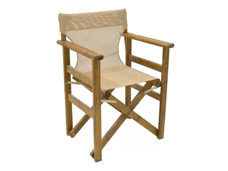 Διάτρητο πανί επαγγελματικό για πολυθρόνα σκηνοθέτη χρώματος φραπέ Megapap