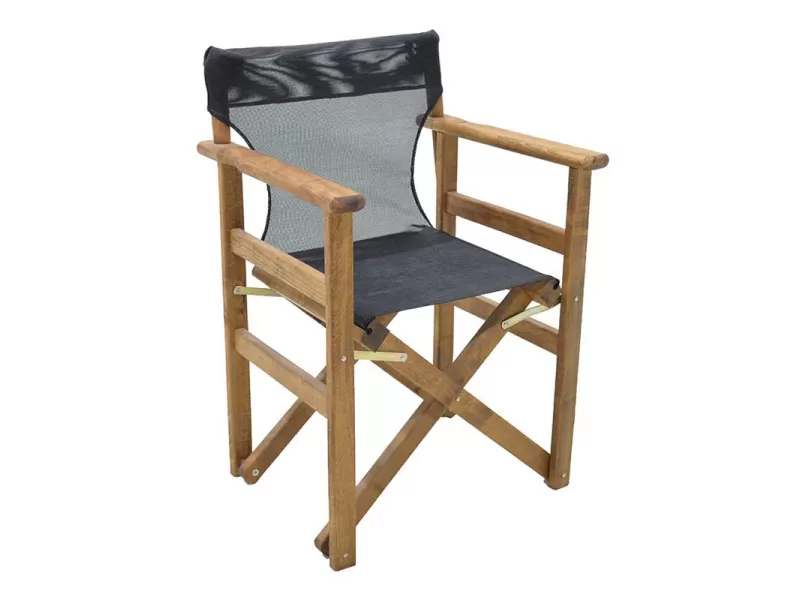 Διάτρητο πανί επαγγελματικό για πολυθρόνα σκηνοθέτη χρώματος μαύρο Megapap