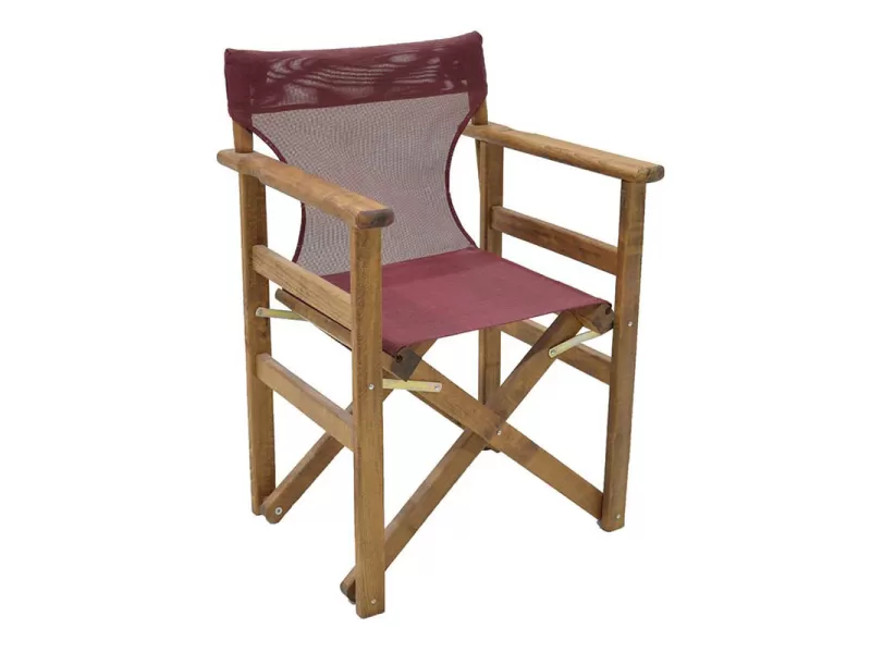 Διάτρητο πανί επαγγελματικό για πολυθρόνα σκηνοθέτη χρώματος μπορντώ Megapap