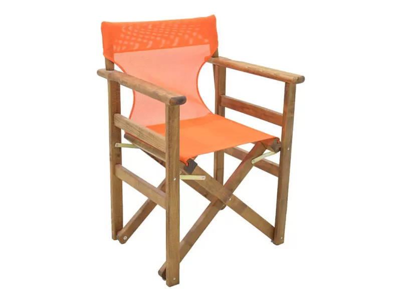 Διάτρητο πανί επαγγελματικό για πολυθρόνα σκηνοθέτη χρώματος πορτοκαλί Megapap