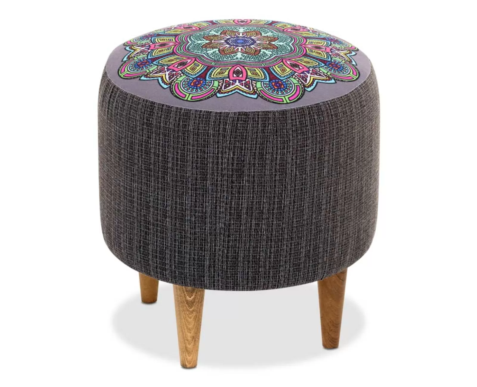 Σκαμπώ Enna υφασμάτινο χρώμα γκρι 40x40x42εκ. | Mypouf.gr Σκαμπώ Enna υφασμάτινο χρώμα γκρι 40x40x42εκ. | Mypouf.gr
