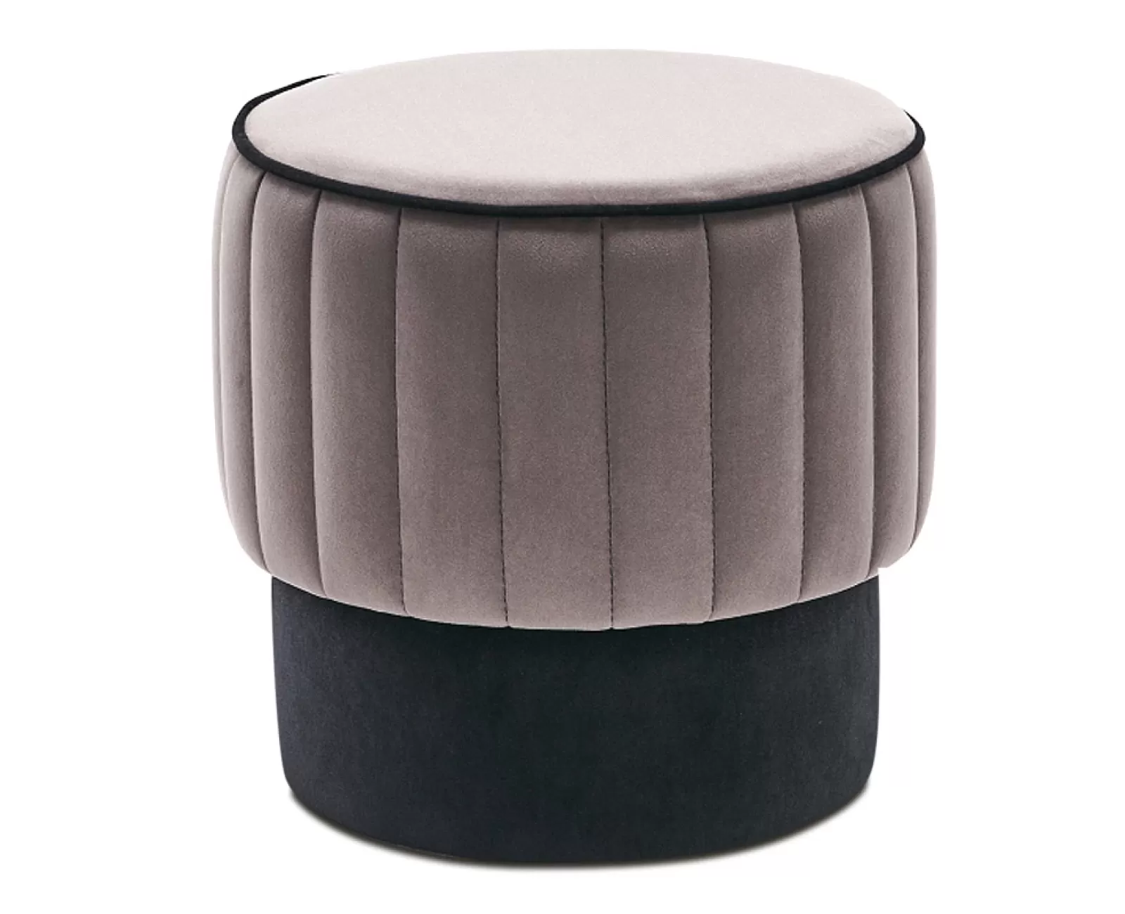 Σκαμπώ Rose βελούδινο χρώμα γκρι 40x40x40εκ. | Mypouf.gr Σκαμπώ Rose βελούδινο χρώμα γκρι 40x40x40εκ. | Mypouf.gr