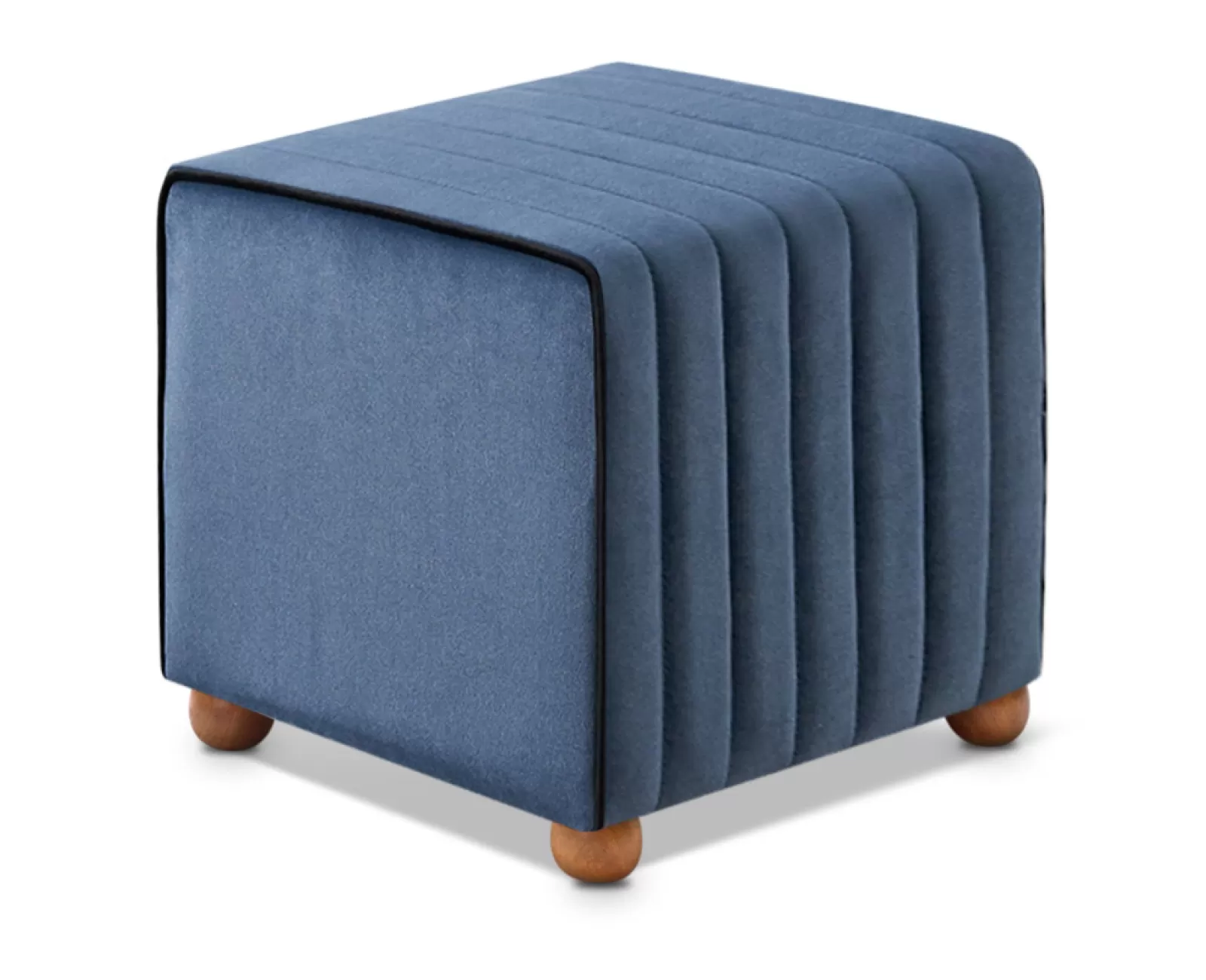 Σκαμπώ Mona βελούδινο χρώμα μπλε 40x40x40εκ. | Mypouf.gr Σκαμπώ Mona βελούδινο χρώμα μπλε 40x40x40εκ. | Mypouf.gr